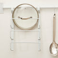 White Iron Hanging Pan Lid Rack | Sorello