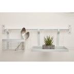 White Iron Hanging Storage Basket | Sorello