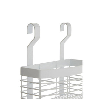 White Iron Hanging Storage Basket | Sorello