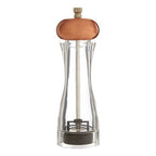 Clear Small Salt or Pepper Mill with Copper Top | CODY