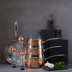 Clear Small Salt or Pepper Mill with Copper Top | CODY