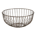Round Black Nickel Finish Fruit Basket | Vertex