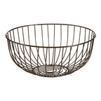 Round Black Nickel Finish Fruit Basket | Vertex