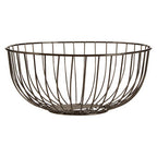 Round Black Nickel Finish Fruit Basket | Vertex