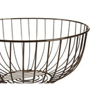 Round Black Nickel Finish Fruit Basket | Vertex