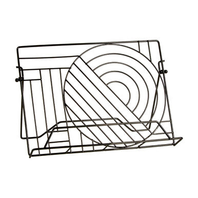 Black Nickel Finish Cook Book Stand | Vertex