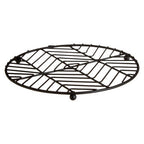 Black Powder Coat Round Trivet | Vertex