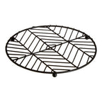 Black Powder Coat Round Trivet | Vertex