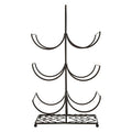 Black Powder Coat 6 Bottle Wine Rack | Vertex