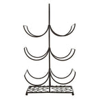 Black Powder Coat 6 Bottle Wine Rack | Vertex