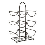 Black Powder Coat 6 Bottle Wine Rack | Vertex