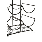 Black Powder Coat 6 Bottle Wine Rack | Vertex