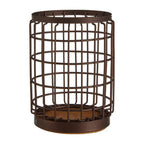 Round Bronze Coated Utensil Holder | Vertex