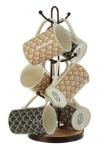 Bronze Powder Coated 6 Mug Tree | Vertex