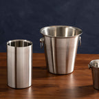 Dakota Stainless Steel Shiny Finish Ice Bucket