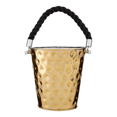 Medium Gold Finish Party Bucket | Miressa