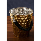 Medium Gold Finish Party Bucket | Miressa