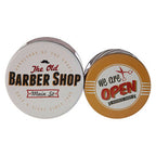 Set of 2 Barber Shop Storage Tins | Paice