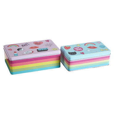 Set of 2 Fun Times Storage Tins | Paice