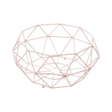 Pink Fruit Basket with Ball Feet | Vertex