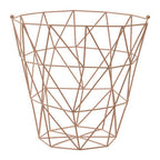 Pink Finish Storage Basket | Vertex