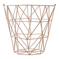 Pink Finish Storage Basket | Vertex