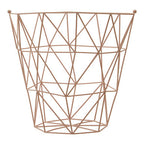Pink Finish Storage Basket | Vertex