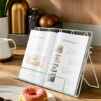 Pastel Green Finish Cookbook Stand | Vertex