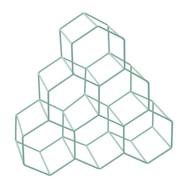 6 Bottles Green Finish Wine Rack | Vertex