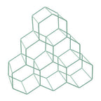 6 Bottles Green Finish Wine Rack | Vertex