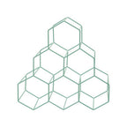 6 Bottles Green Finish Wine Rack | Vertex