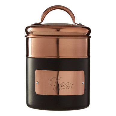 Charcoal and Copper Tea Canister | Prescott