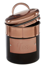 Charcoal and Copper Tea Canister | Prescott