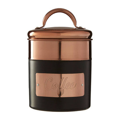 Charcoal and Copper Coffee Canister | Prescott