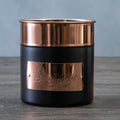 Charcoal and Copper Sugar Canister | Prescott