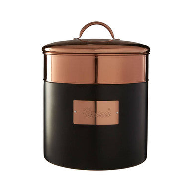 Charcoal and Copper Bread Bin | Prescott