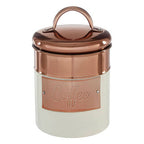 Cream and Copper Coffee Canister | Prescott