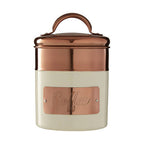 Cream and Copper Coffee Canister | Prescott