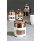 Cream and Copper Coffee Canister | Prescott