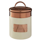 Cream and Copper Biscuit Canister | Prescott