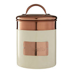 Cream and Copper Biscuit Canister | Prescott