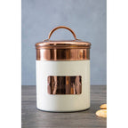 Cream and Copper Biscuit Canister | Prescott