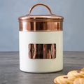 Cream and Copper Biscuit Canister | Prescott