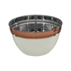 Small Cream and Copper Mixing Bowl | Prescott