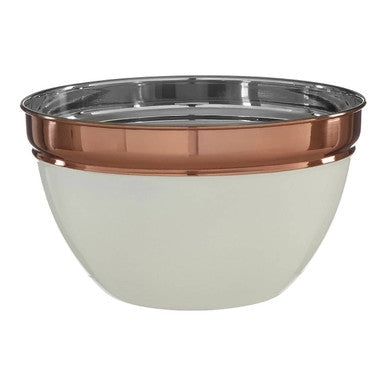 Small Cream and Copper Mixing Bowl | Prescott