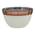 Small Cream and Copper Mixing Bowl | Prescott
