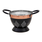 Small Charcoal and Copper Colander | Prescott