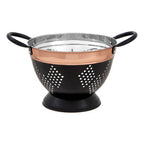 Medium Charcoal and Copper Colander | Prescott