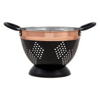 Medium Charcoal and Copper Colander | Prescott