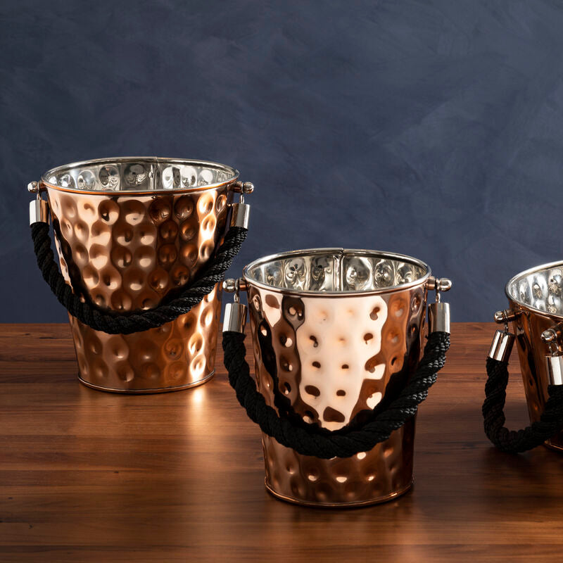 Medium Copper Finish Party Bucket | Miressa